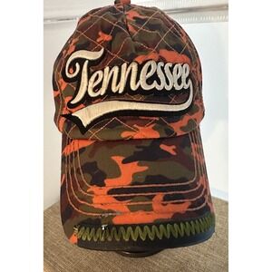 Robin Ruth Tennessee Hat Cap Orange Camo Snapback‎